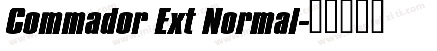 Commador Ext Normal字体转换